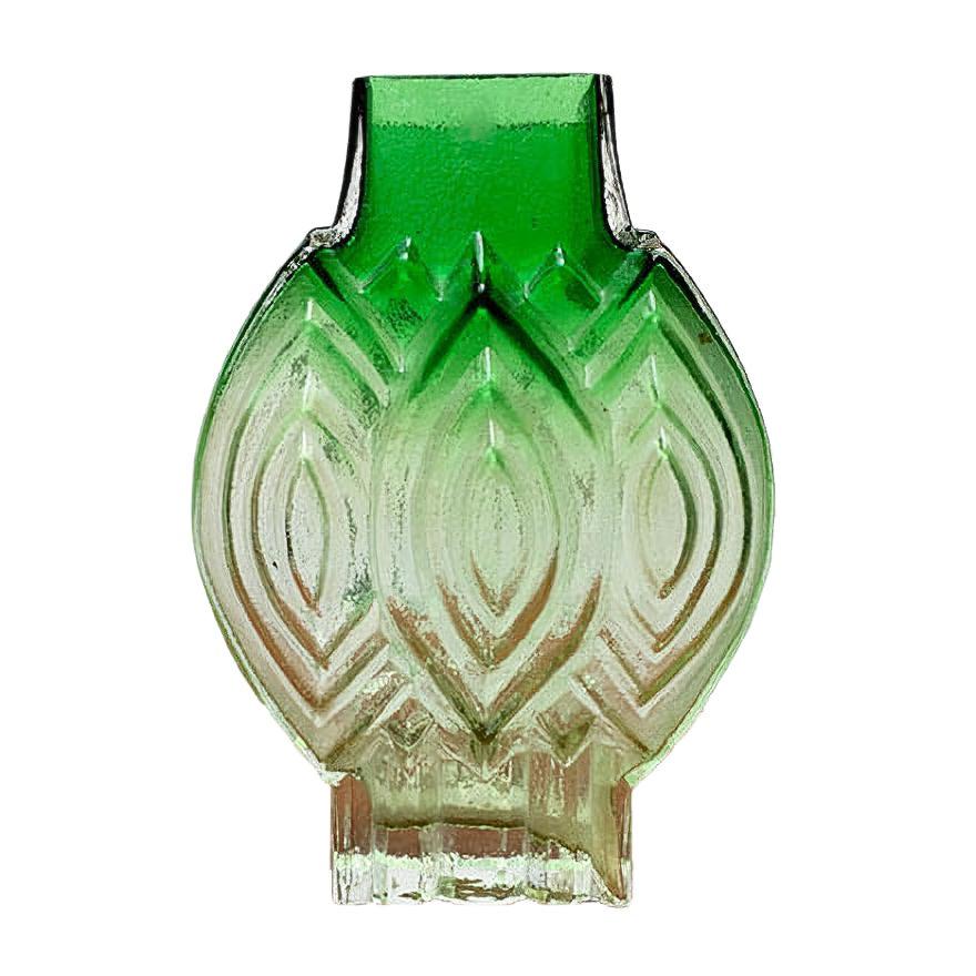 Vintage Finnish Glass Vase by Kaj Blomqvist for Kumela