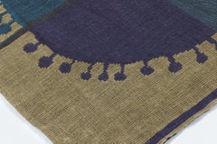 Vintage Finnish Golden Tapestry “Kaksonen” by Maija Kolsi-Mäkelä - Rug & Kilim