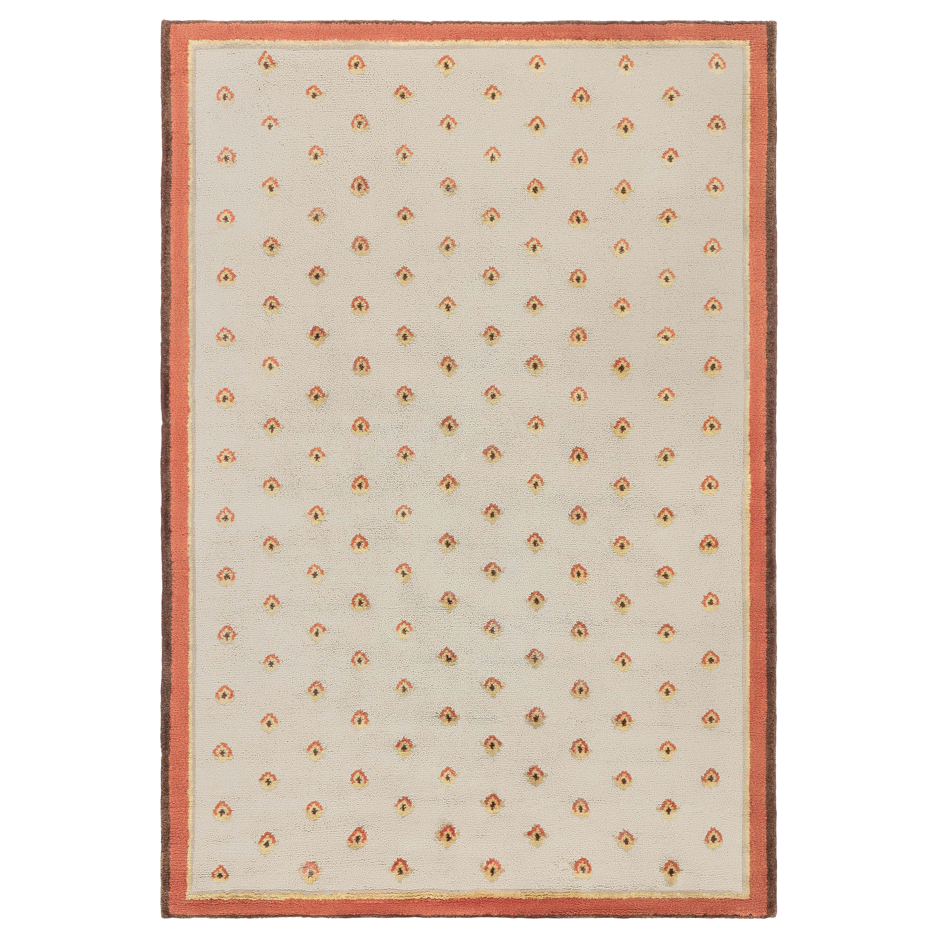 Vintage Finnish Hand-Knotted Wool Pile Rug, Doris Leslie Blau For Sale