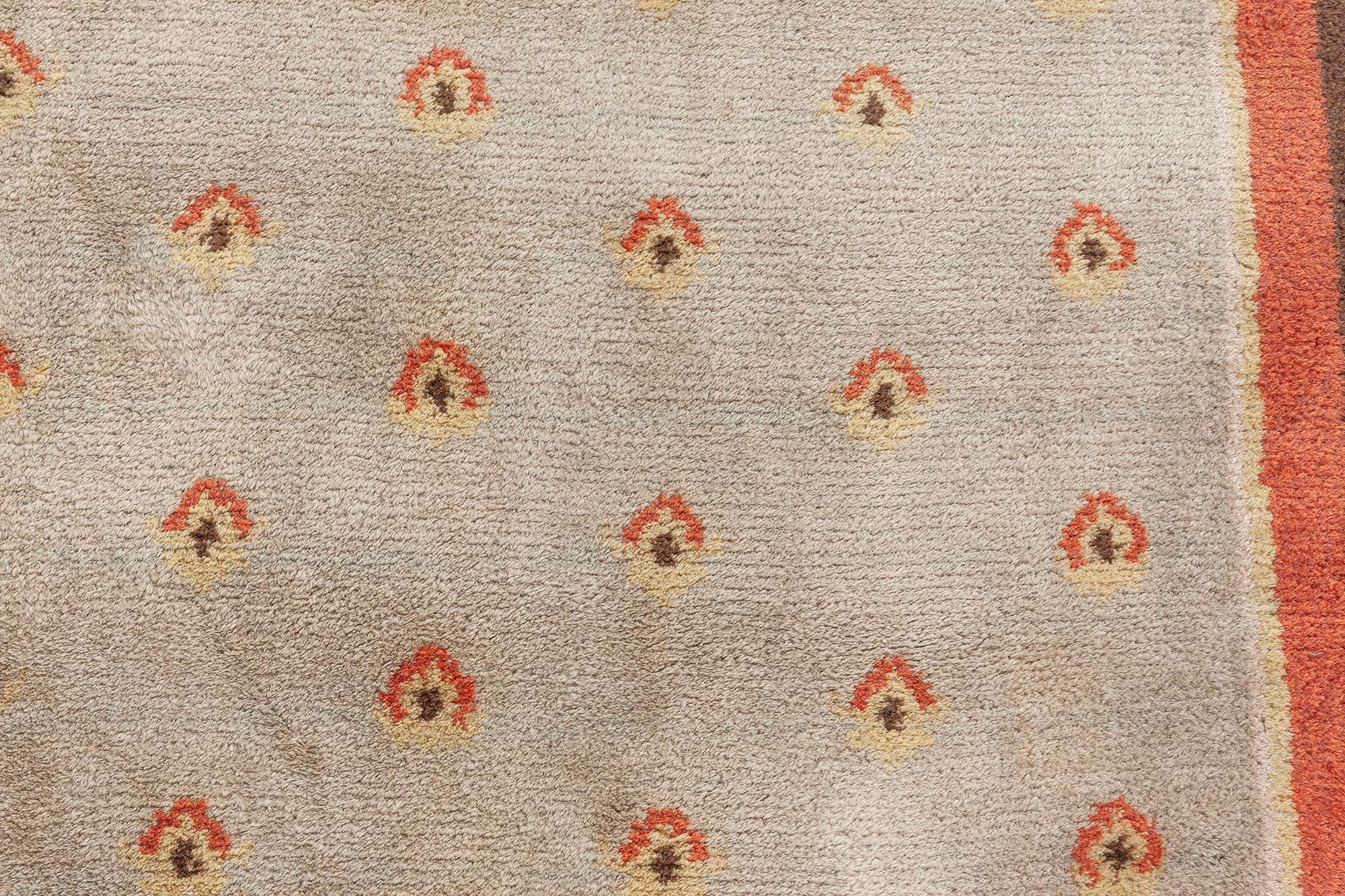 20th Century Vintage Finnish Hand-Knotted Wool Pile Rug, Doris Leslie Blau For Sale