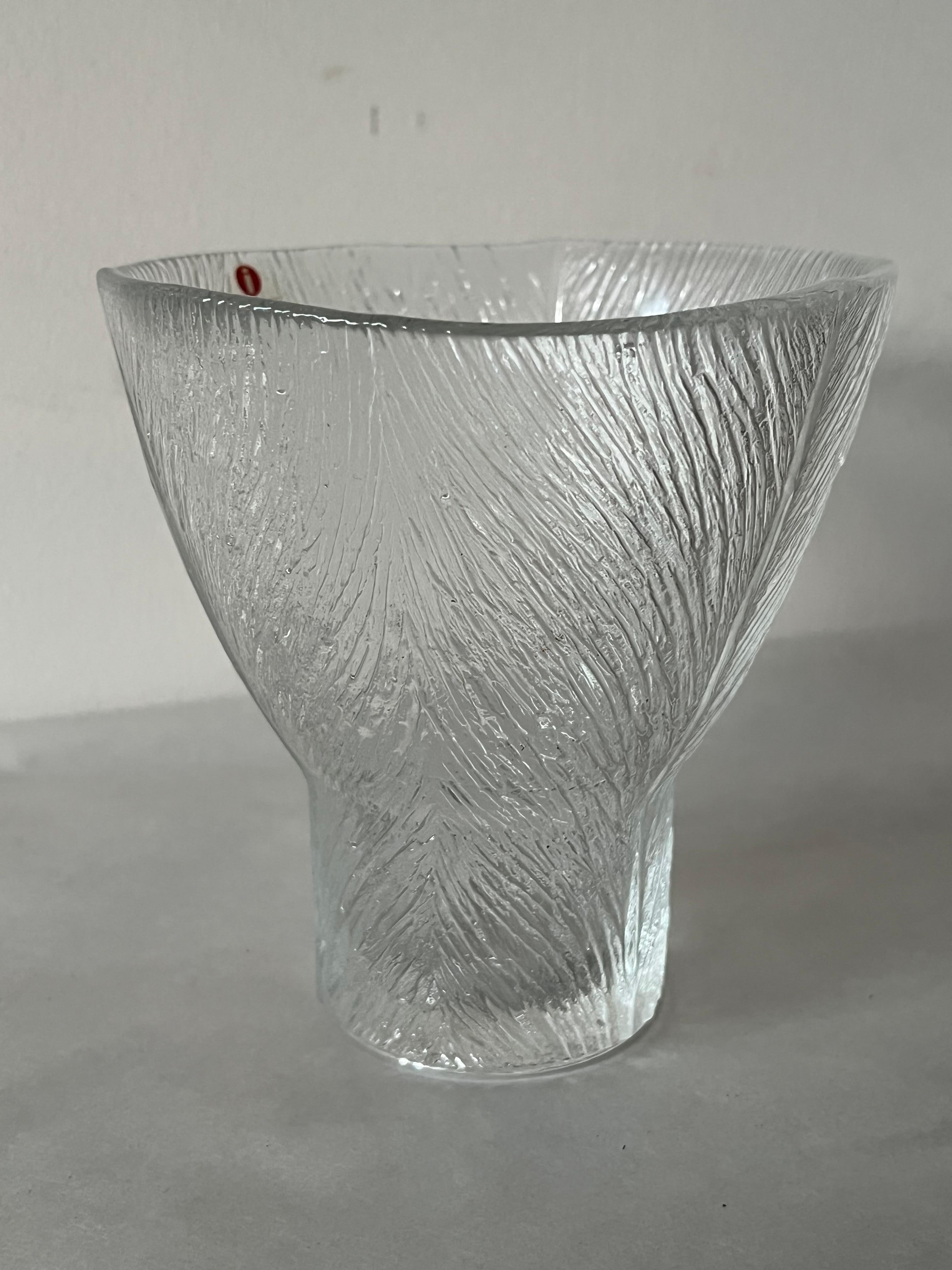 Late 20th Century Vintage Finnish Tuuli Series Glass By Valto Kokko for Iittala, ca' 1970s Signed For Sale