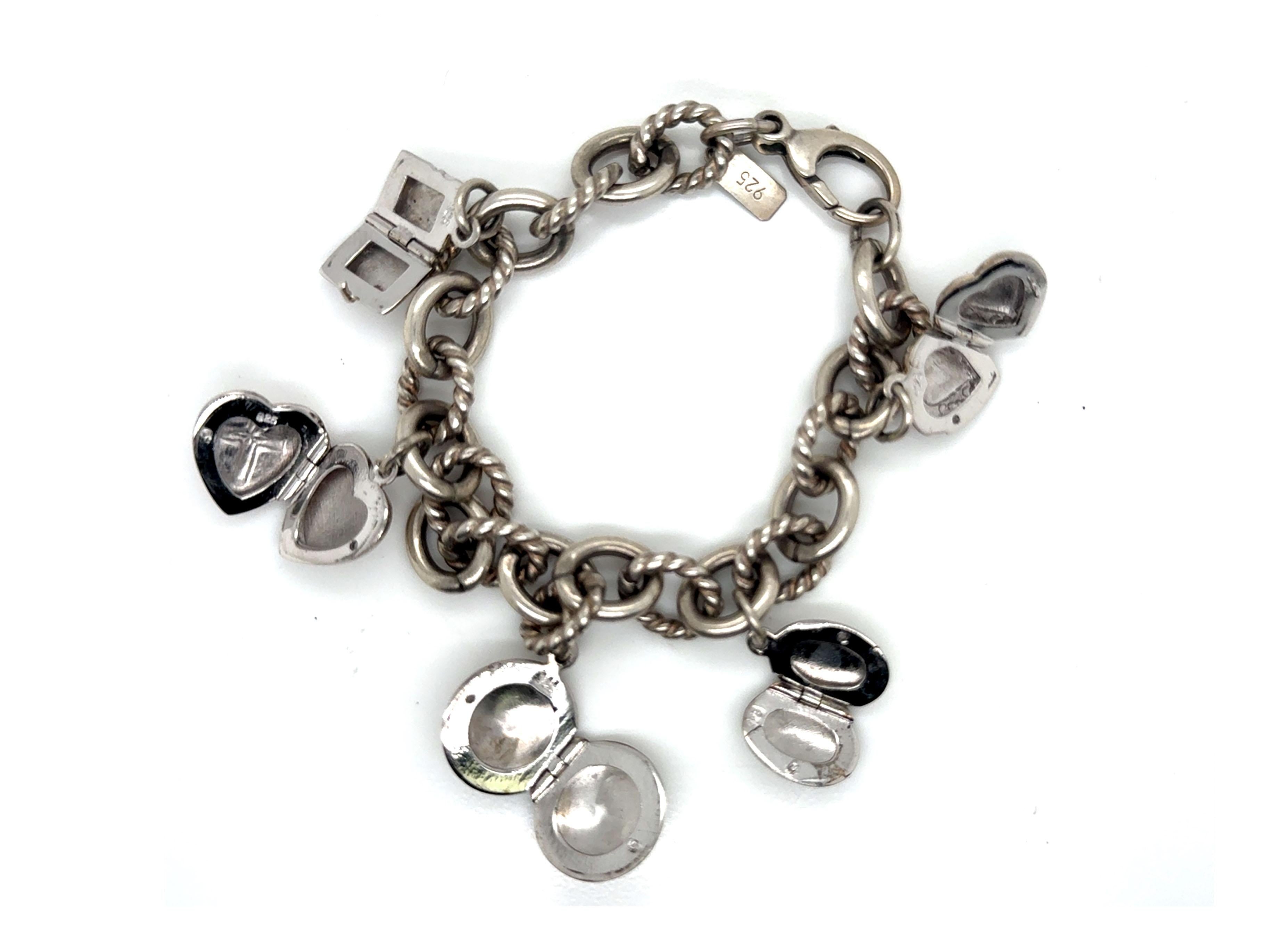 Vintage Finola Charm Bracelet with Picture Locket Charms Sterling Silver


Vintage Finola Charm Bracelet

5 Picture Locket Charms

Sterling Silver 

Excellent Condition

***800***322***8700 Customer Care

Your New Bracelet Will Arrive In a Beautiful