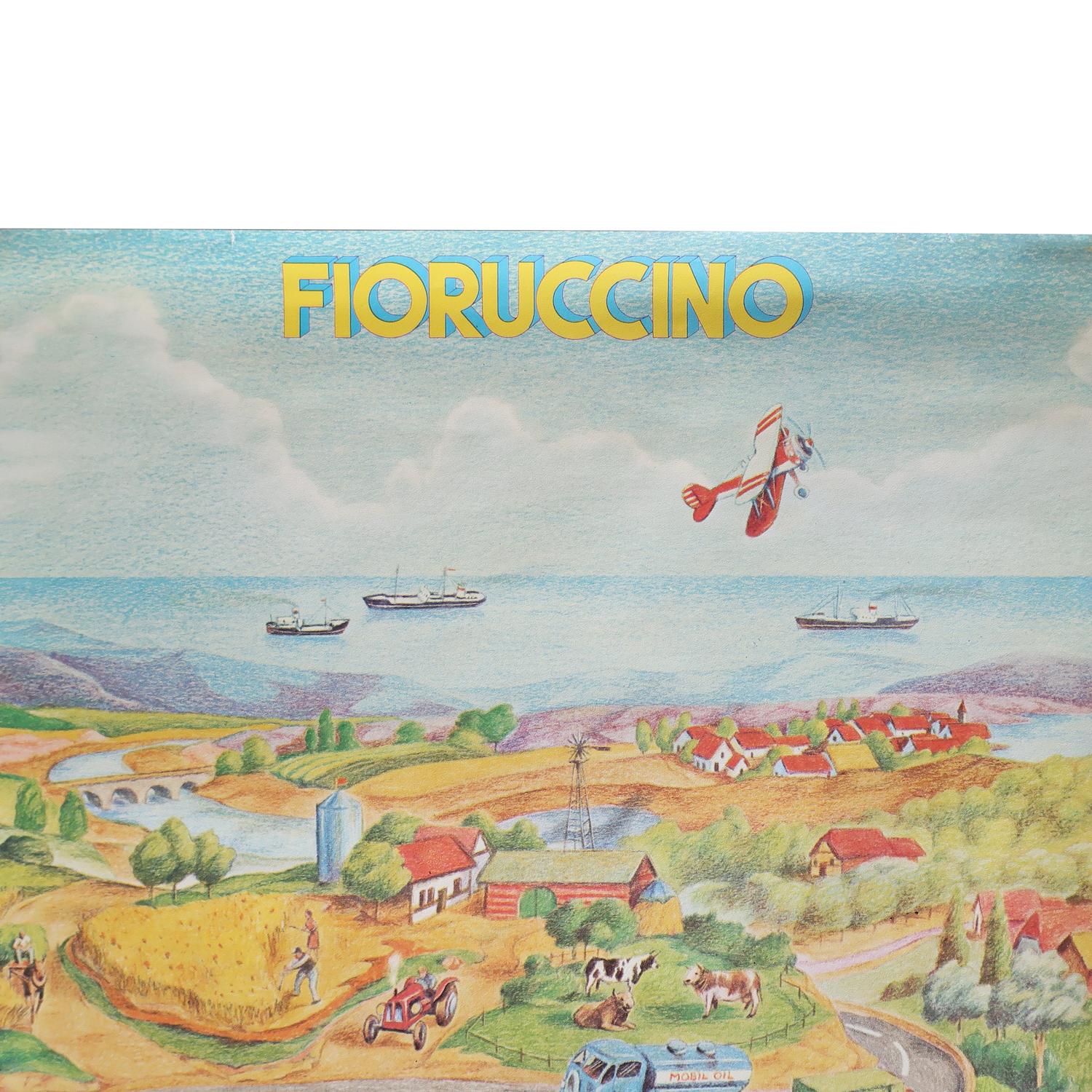20th Century Vintage Fiorucci “Fioruccino” Illustrated Poster 1979 For Sale