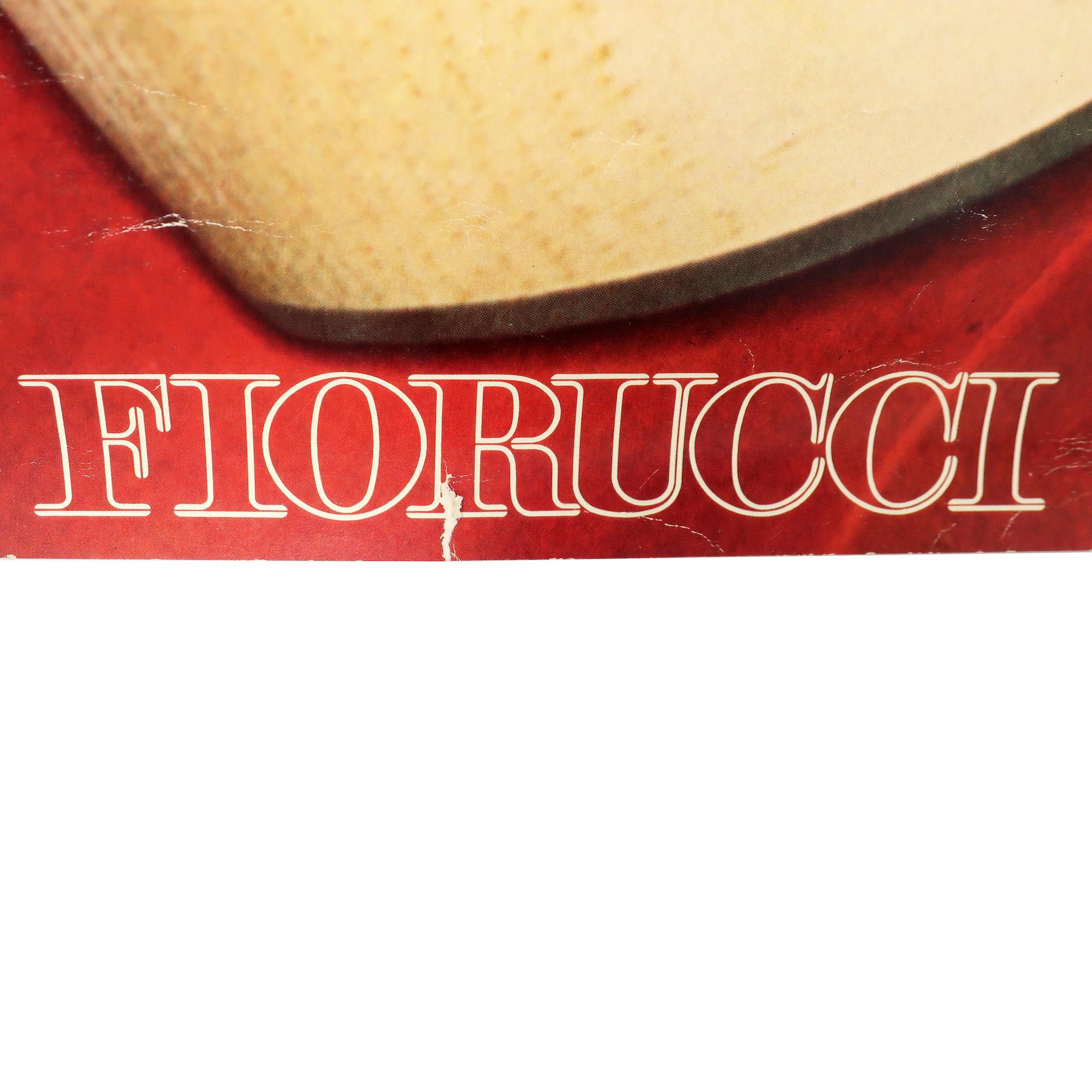 Post-Modern Vintage Fiorucci Wedge Sandals Poster 1978 For Sale