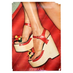 Vintage Fiorucci Wedge Sandals Poster 1978