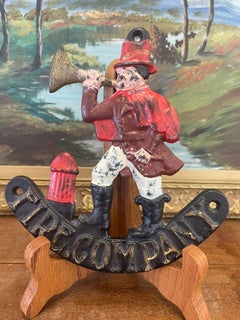 Vintage Fire Company cast Iron Plaque wall Decor