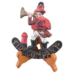 Vintage Fire Company cast Iron Plaque wall Decor