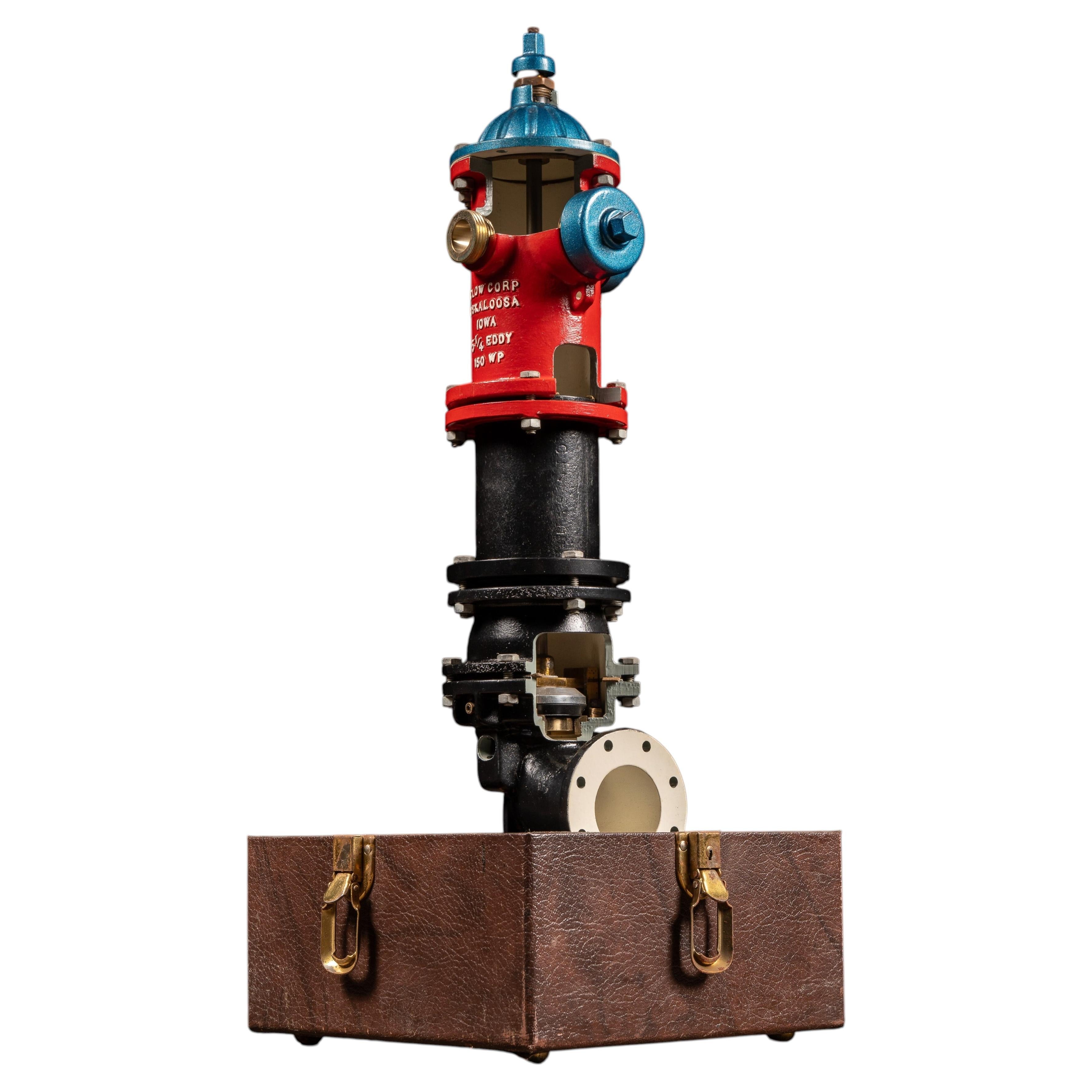 Vintage Fire Hydrant Cutaway Salesman Sample by Clow For Sale