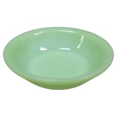 Retro Fire King Jadeite Green Oven Ware Round Shallow Berry Sauce Bowl