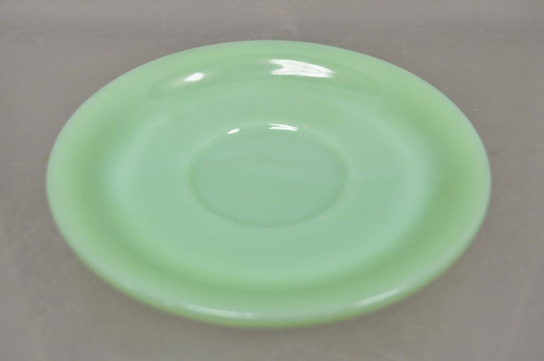 Vintage Fire King Jadeite Green Oven Ware Round Glass Saucer Plate Dish