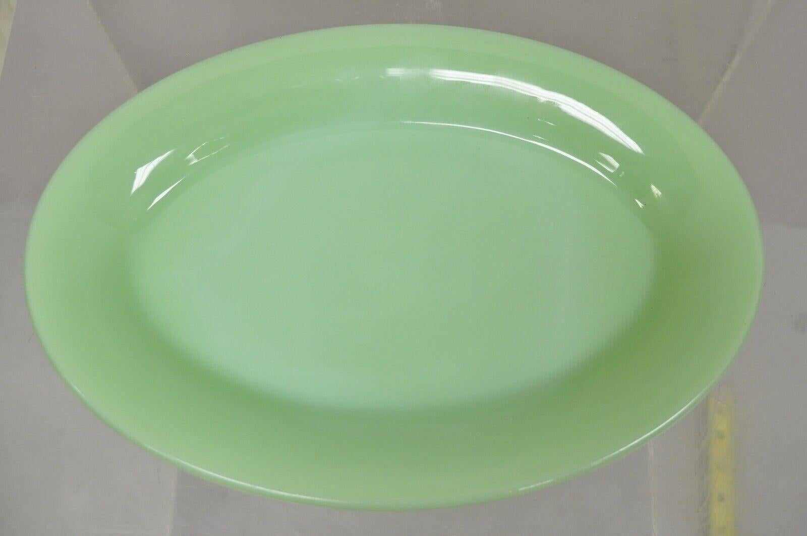 fire king oven ware green