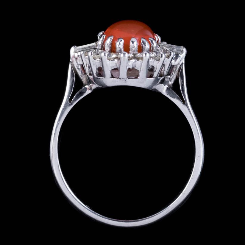 vintage fire opal ring