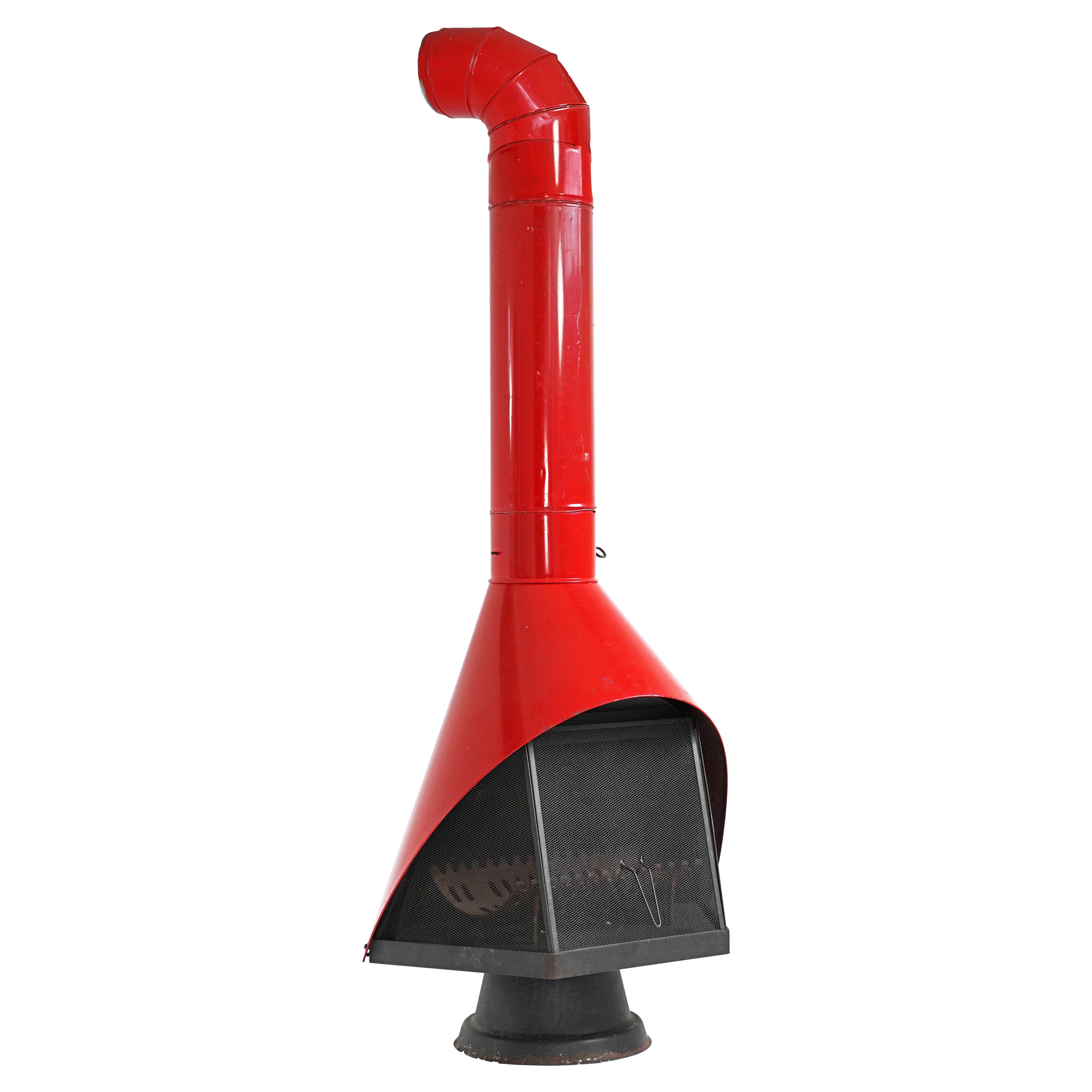 Vintage Firehood Fireplace in Fire Red for Majestic