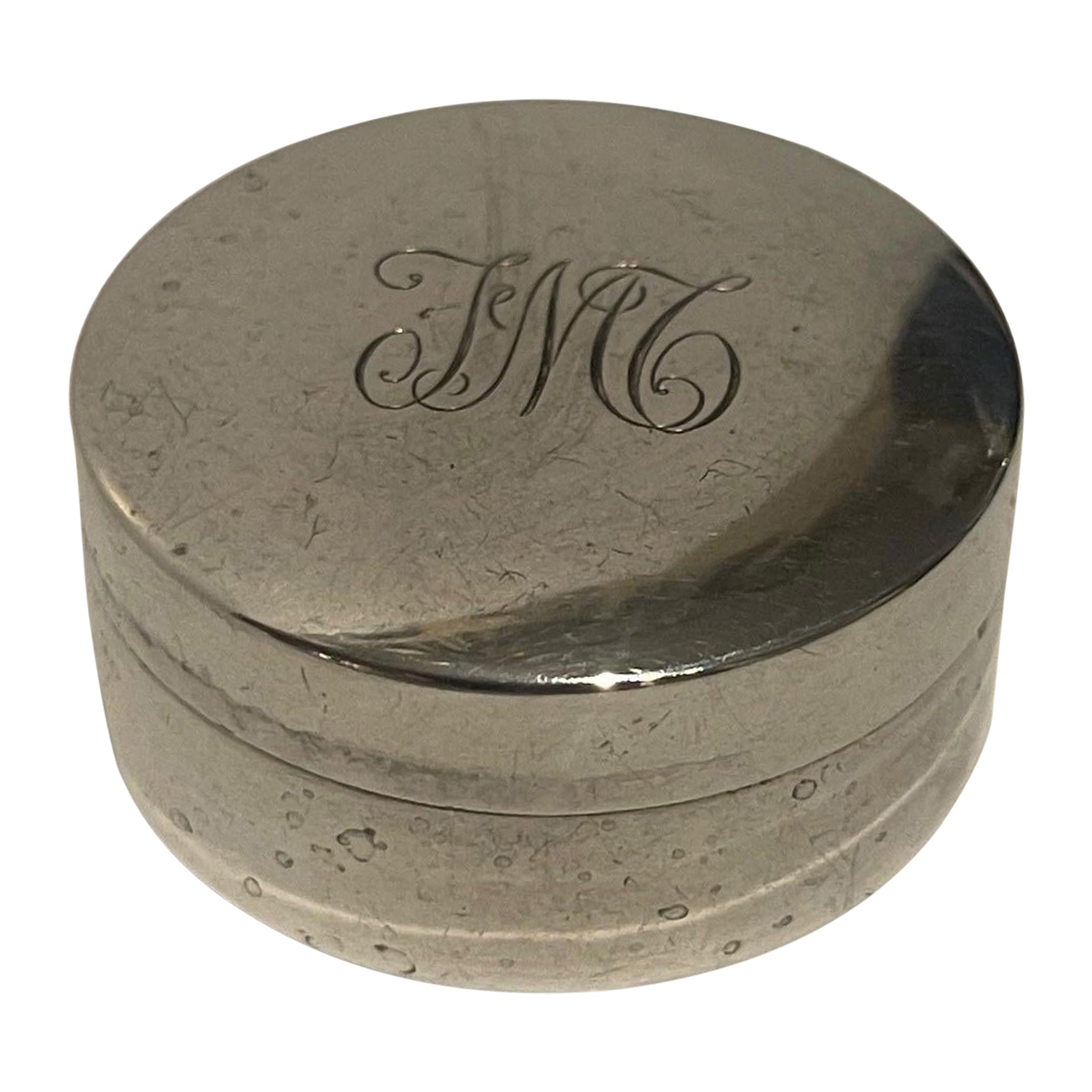 Vintage FIRENZE , G. Ciardetti Artist signed, 800 Silver Pill Box For Sale