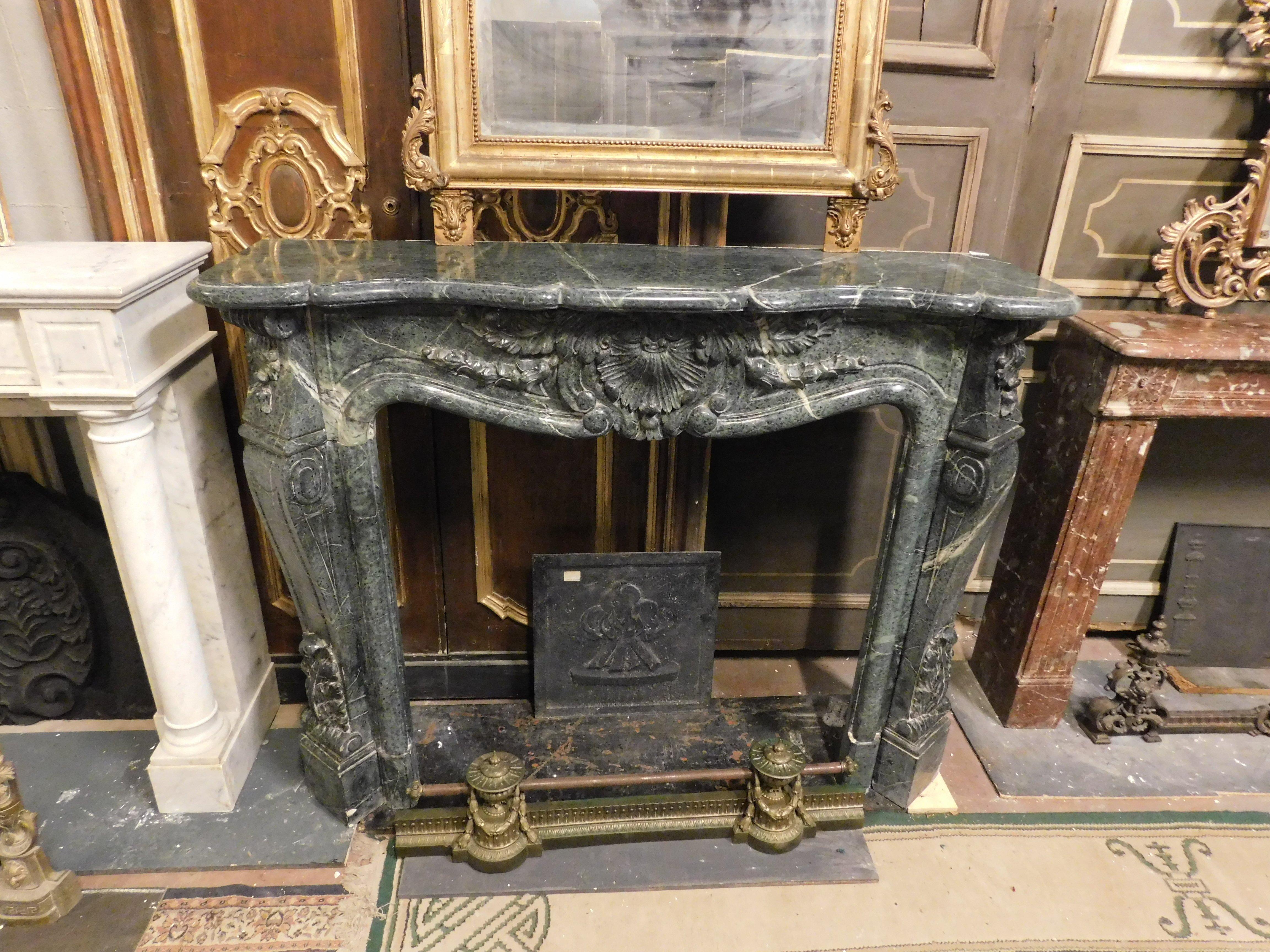 Italian Vintage fireplace mantle in 