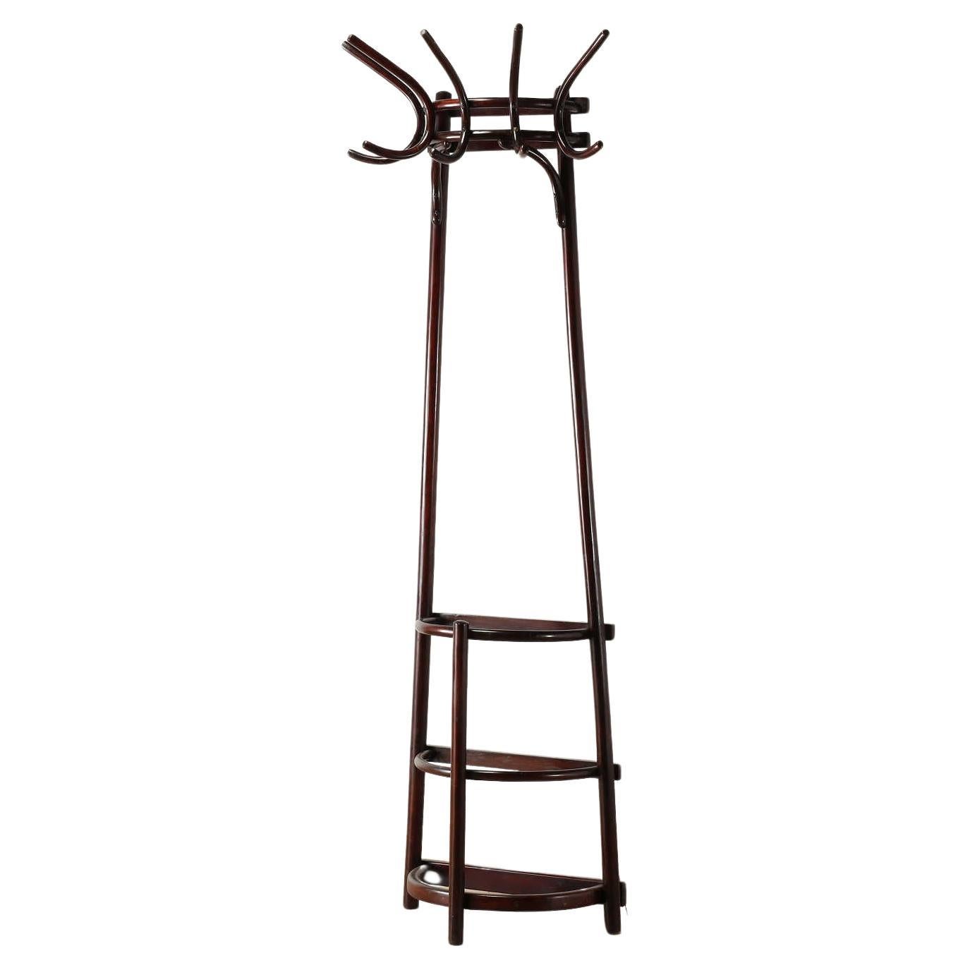 Vintage Fischel Bentwood Half Hat Stand For Sale