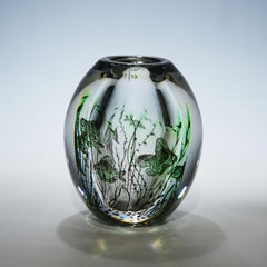 Vintage Fish Graal Vase by Edward Hald for Orrefors, Sweden 1947