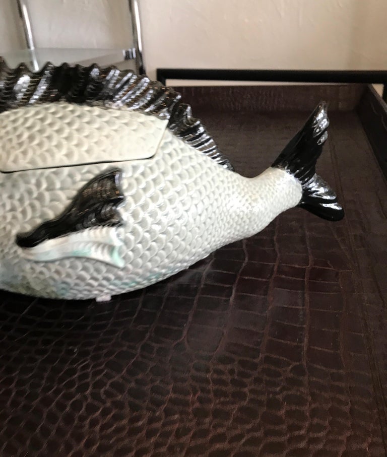 Vintage Fish Tureen For Sale at 1stDibs