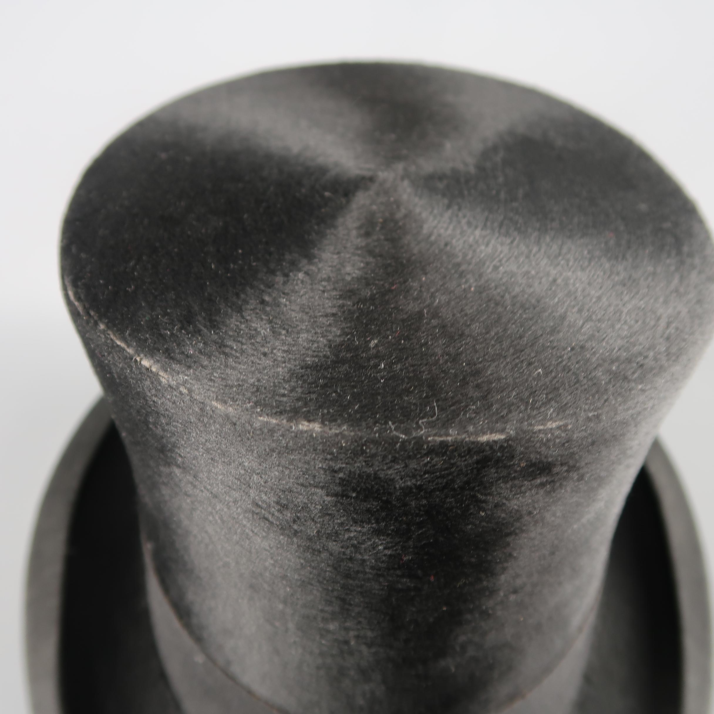 black silk top hat