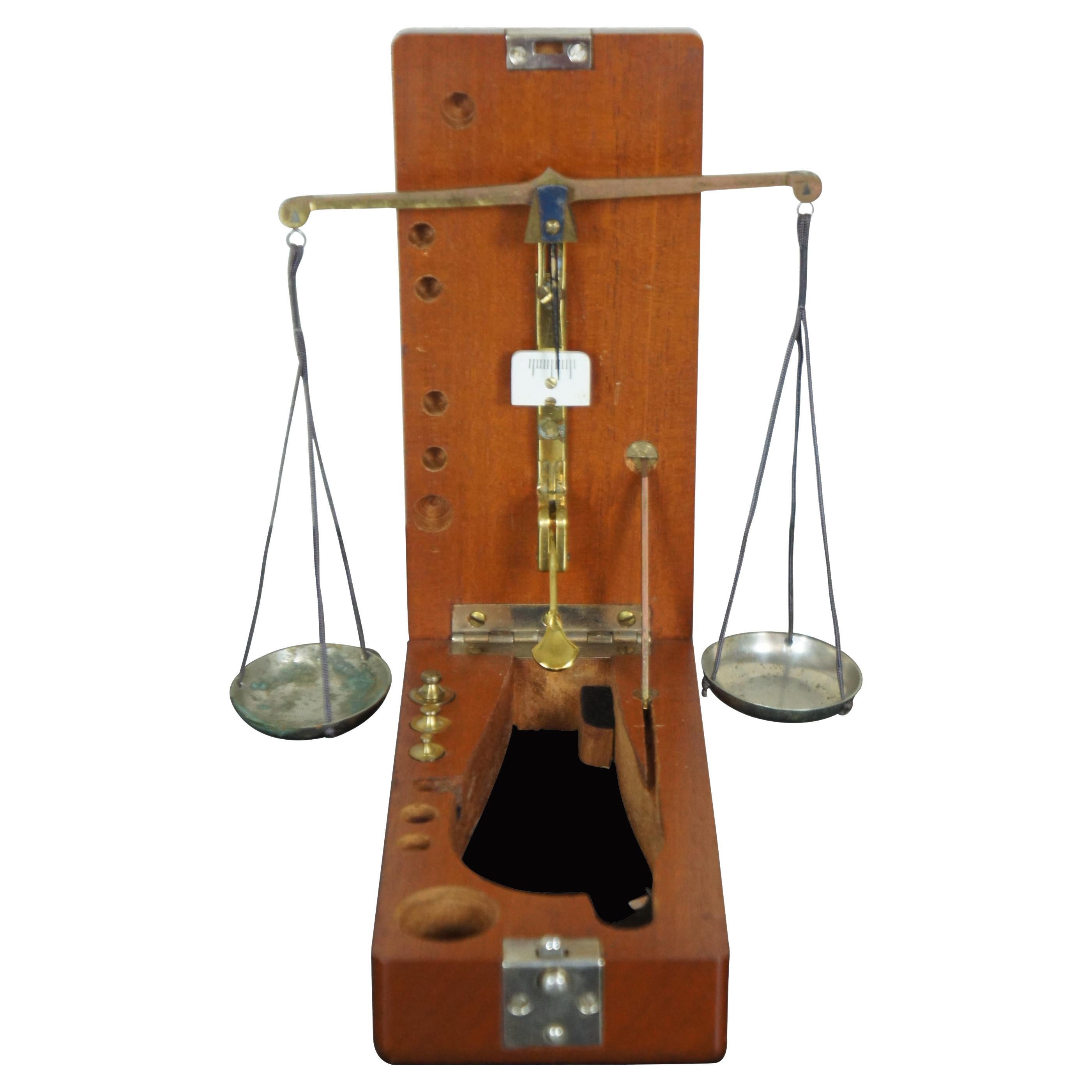 Vintage Fisher Scientific Co Mini Apothecary Portable Scale Balance in Box 