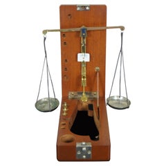 Vintage Fisher Scientific Co Mini Apothecary Portable Scale Balance in Box 