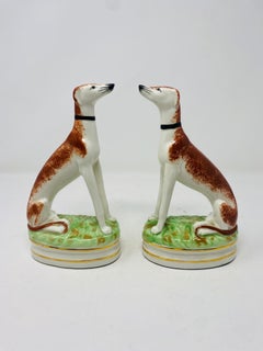 Serre-livres vintage Fitz and Floyd Ceramic Staffordshire Hunting Dog