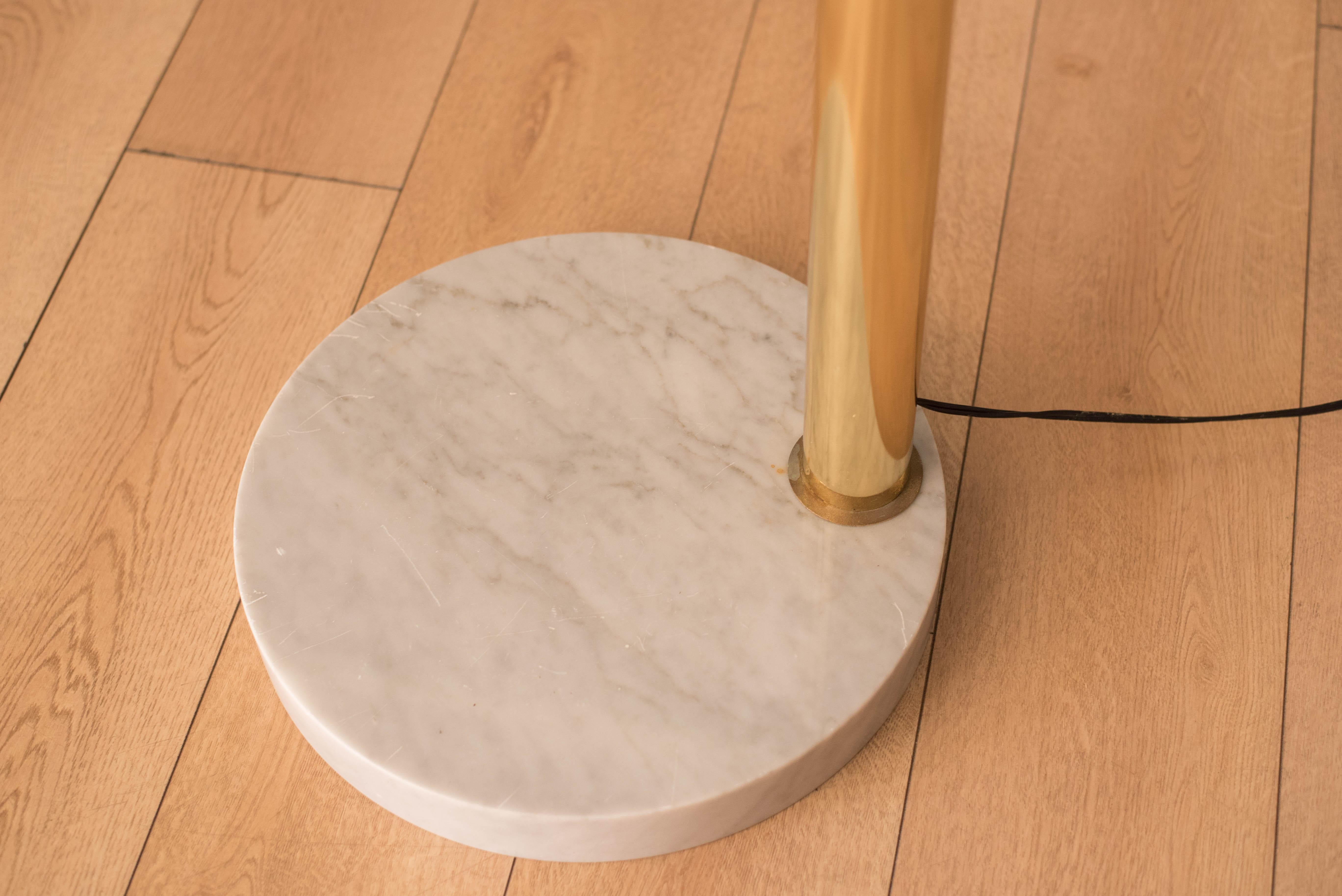 Unknown Vintage Five-Arm Arc Floor Lamp with Marble Base For Sale