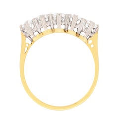 Vintage Five-Stone Old Cut Diamond Ring, circa 1940s