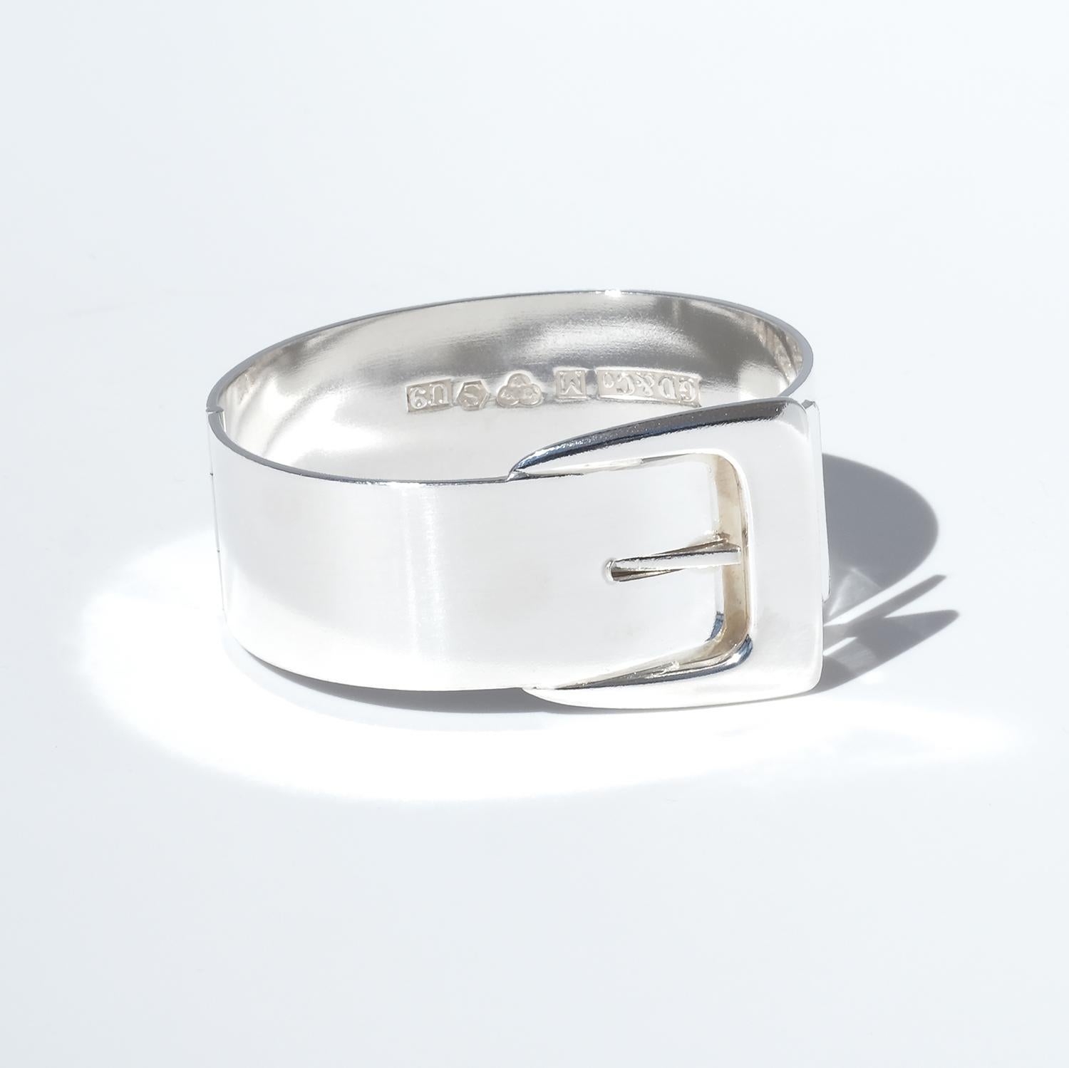 Bracciale d'argento fisso d'epoca di Dahlgren & Co, realizzato nel 1970 in vendita 1
