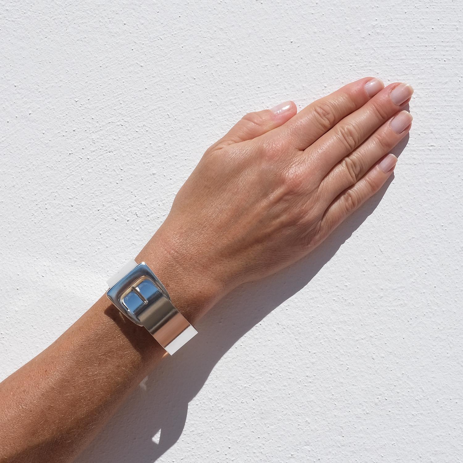 Bracciale d'argento fisso d'epoca di Dahlgren & Co, realizzato nel 1970 in vendita 3