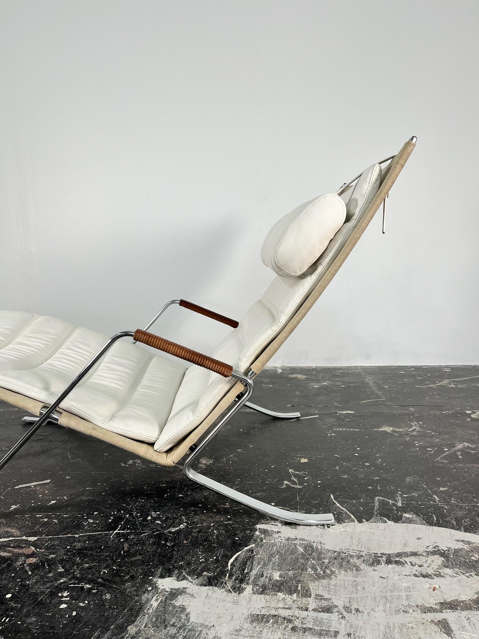 Vintage FK-87 Grasshopper Chaise Lounge von Preben Fabricius + Jørgen Kastholm (Dänisch) im Angebot