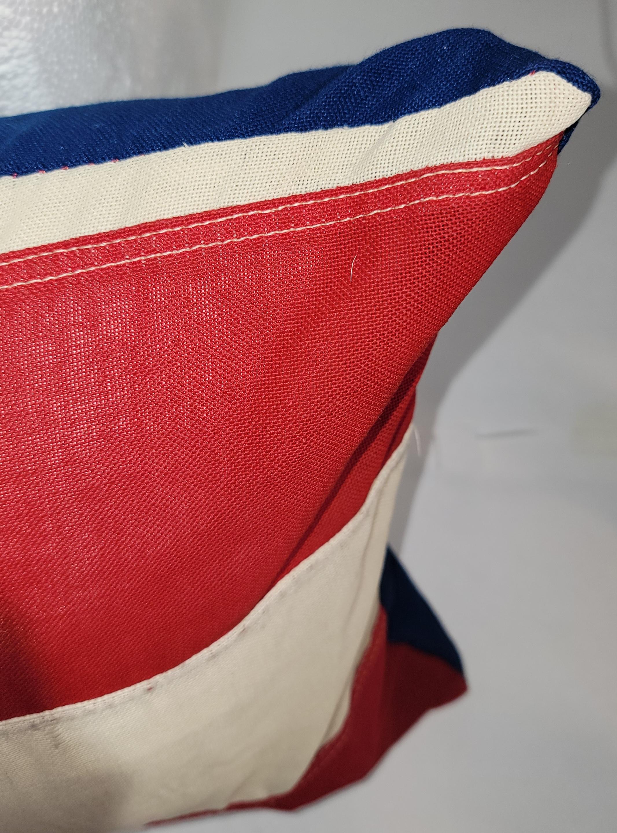 20th Century Vintage Flag Bolster Pillow