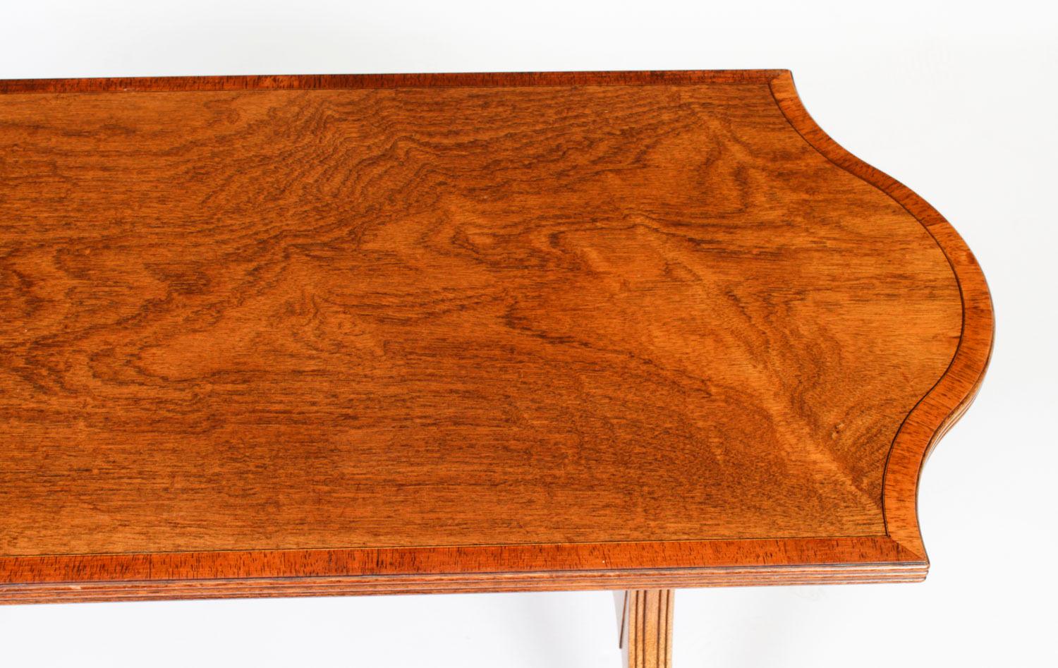 Mahogany Vintage Flame Coffee Table William Tillman 20th Century For Sale