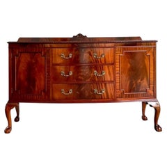 Vintage Flame Mahogany Chippendale Sideboard