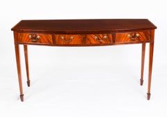 Vintage Flame Mahogany Console Serving Table William Tillman 20th C