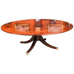 Vintage Flame Mahogany Jupe Dining Table, Mid-20th Century