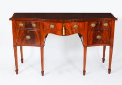Vintage Flame Mahogany Sheraton Sideboard by William Tillman 20th Century