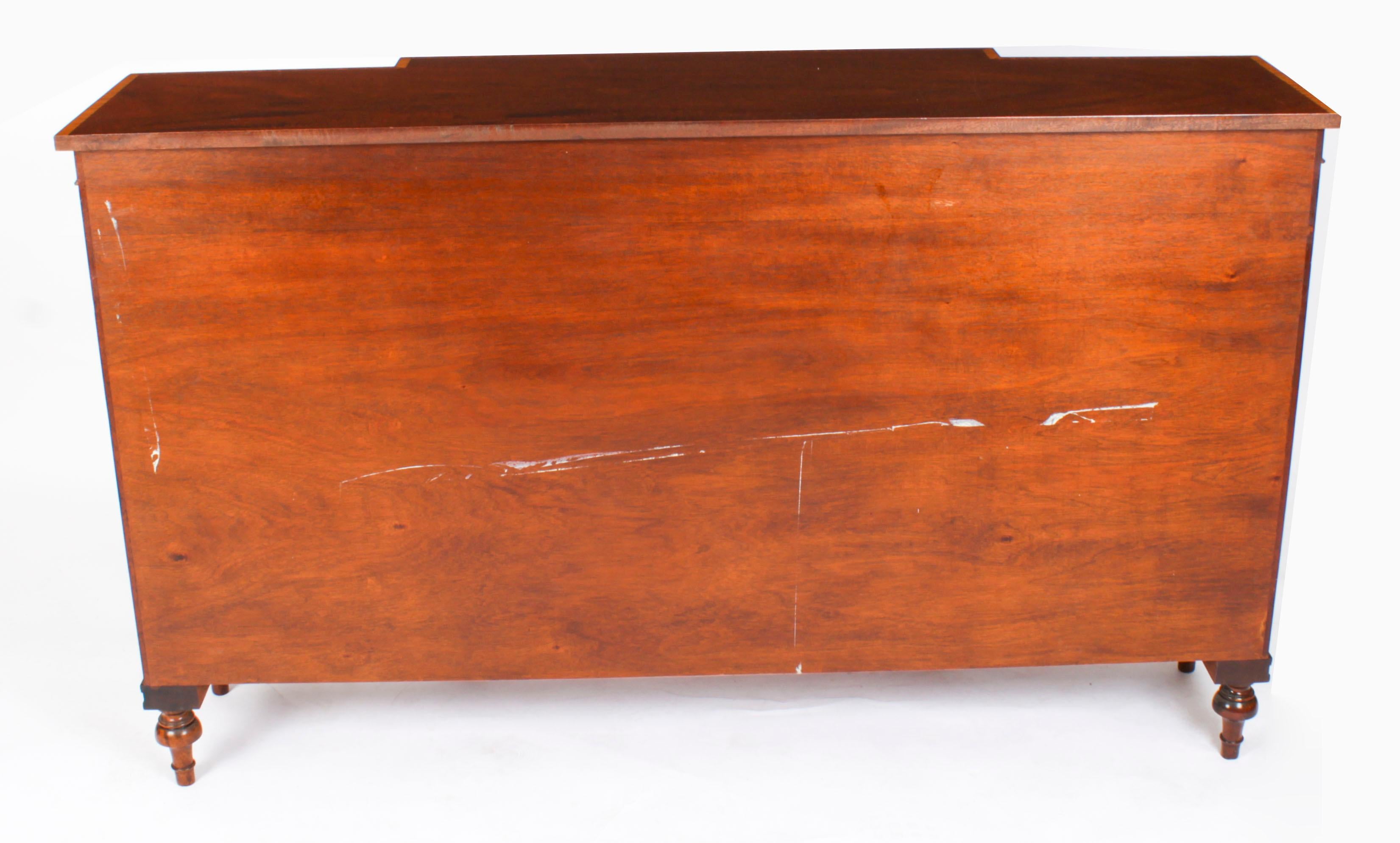 Vintage Flame Mahogany Sideboard by William Tillman 20th C 14
