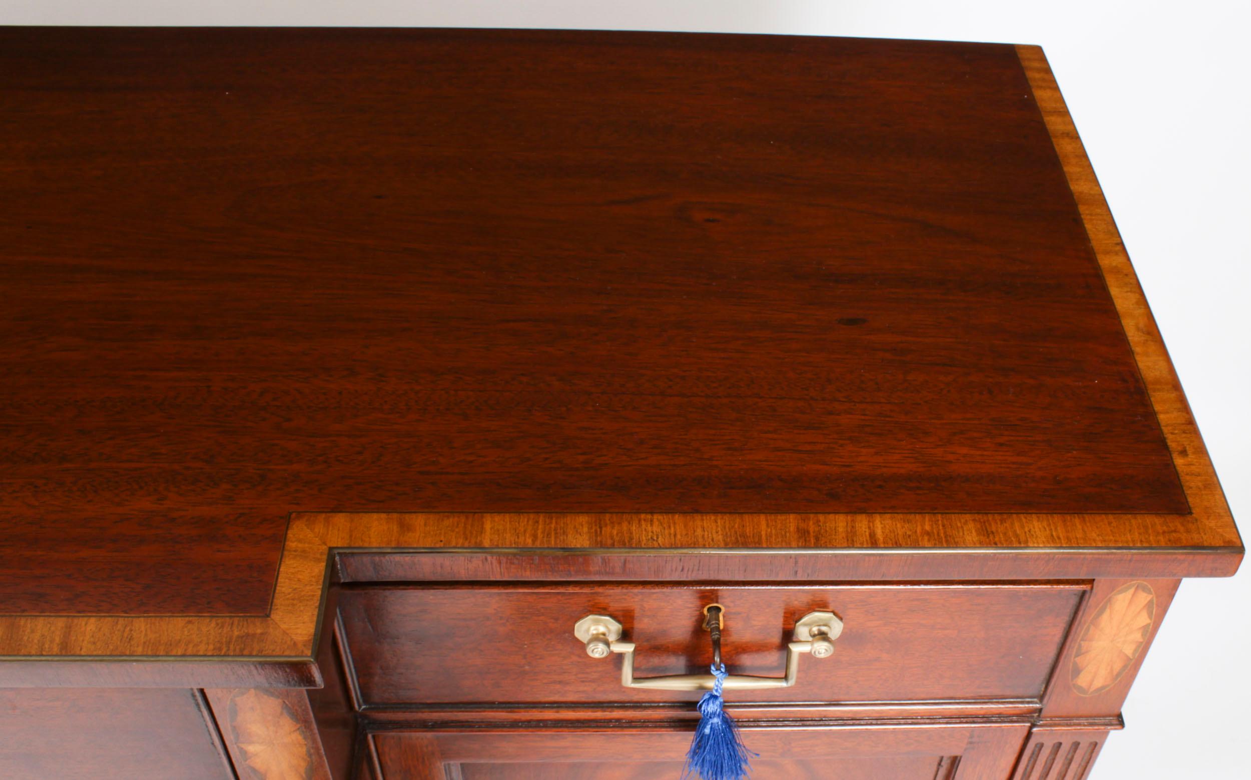 Regency Revival Vintage Flame Mahogany Sideboard by William Tillman, 20th Century For Sale