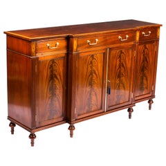 Vintage Flame Mahogany Sideboard by William Tillman, 20th Century