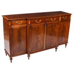 Vintage Flame Mahogany Sideboard by William Tillman Late 20th Century
