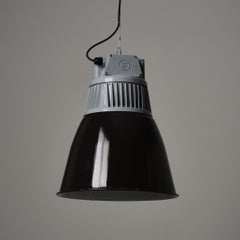 Vintage Flared Czech Pendant Light - Original Condition