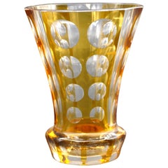Vintage Flared Glass Vase, Germany, Late 1900