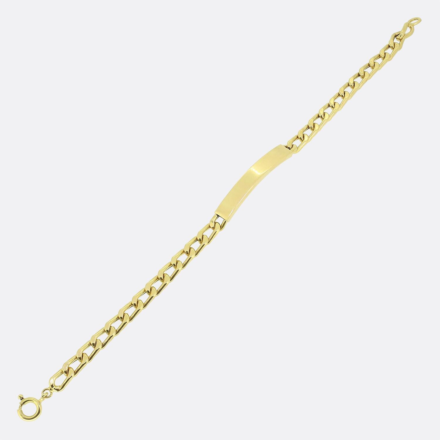 Pulsera de identificación con cadena plana vintage en Bueno estado para la venta en London, GB
