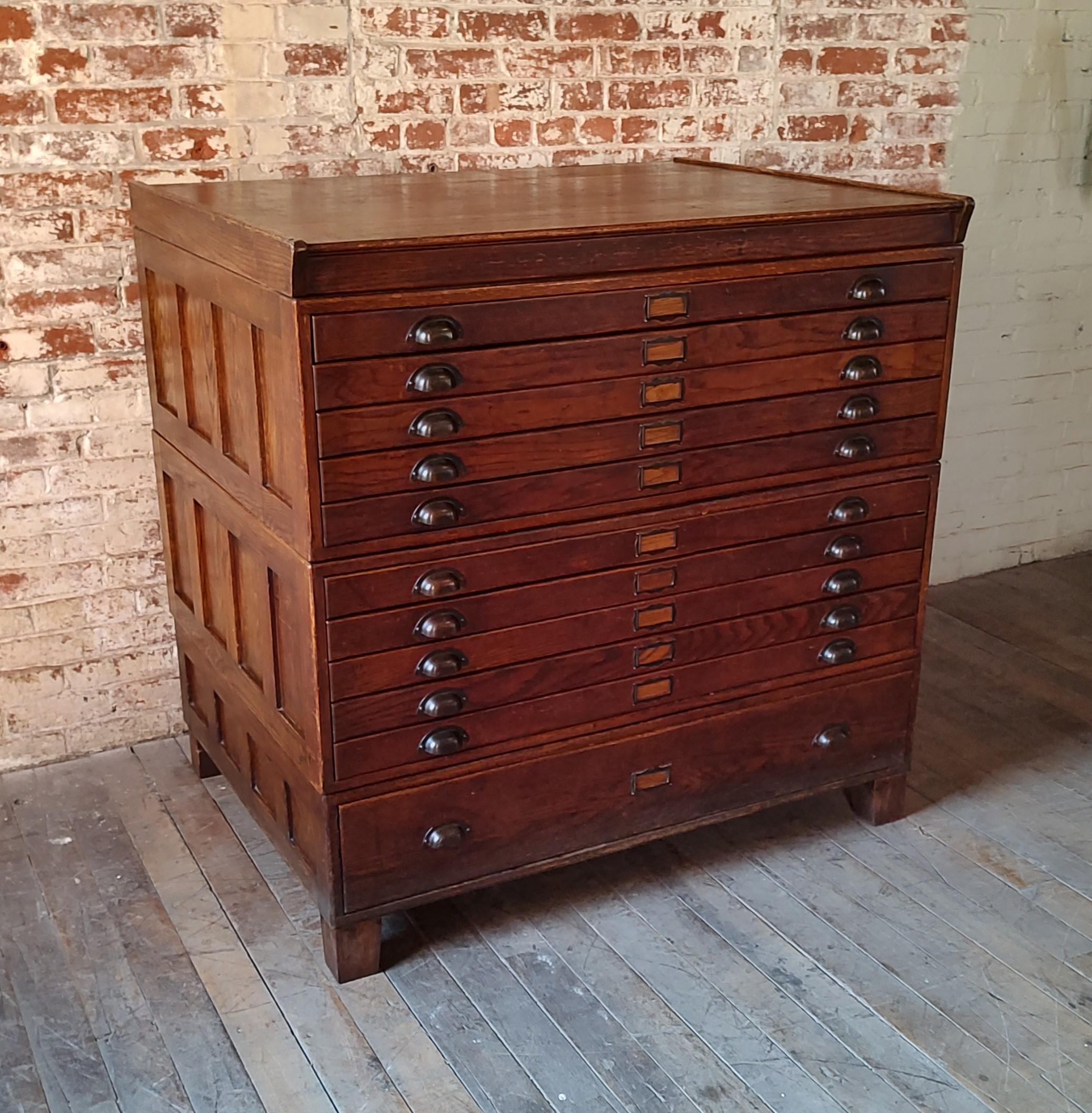 Vintage Oak Blueprint File Cabinet

Overall Dimensions: 35
