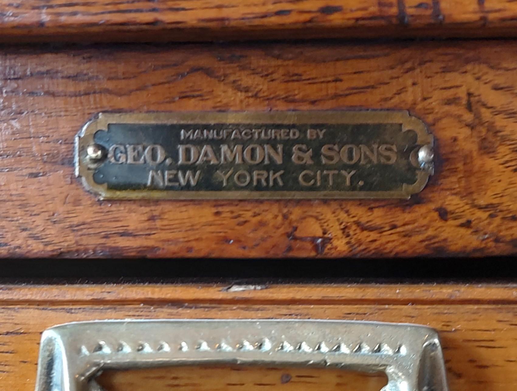 Brass Vintage Flat File Cabinet