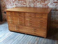 Vintage Flat File Draftsman's Cabinet