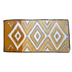 Vintage Flat Weave Navajo Style Rug, ca. 1970