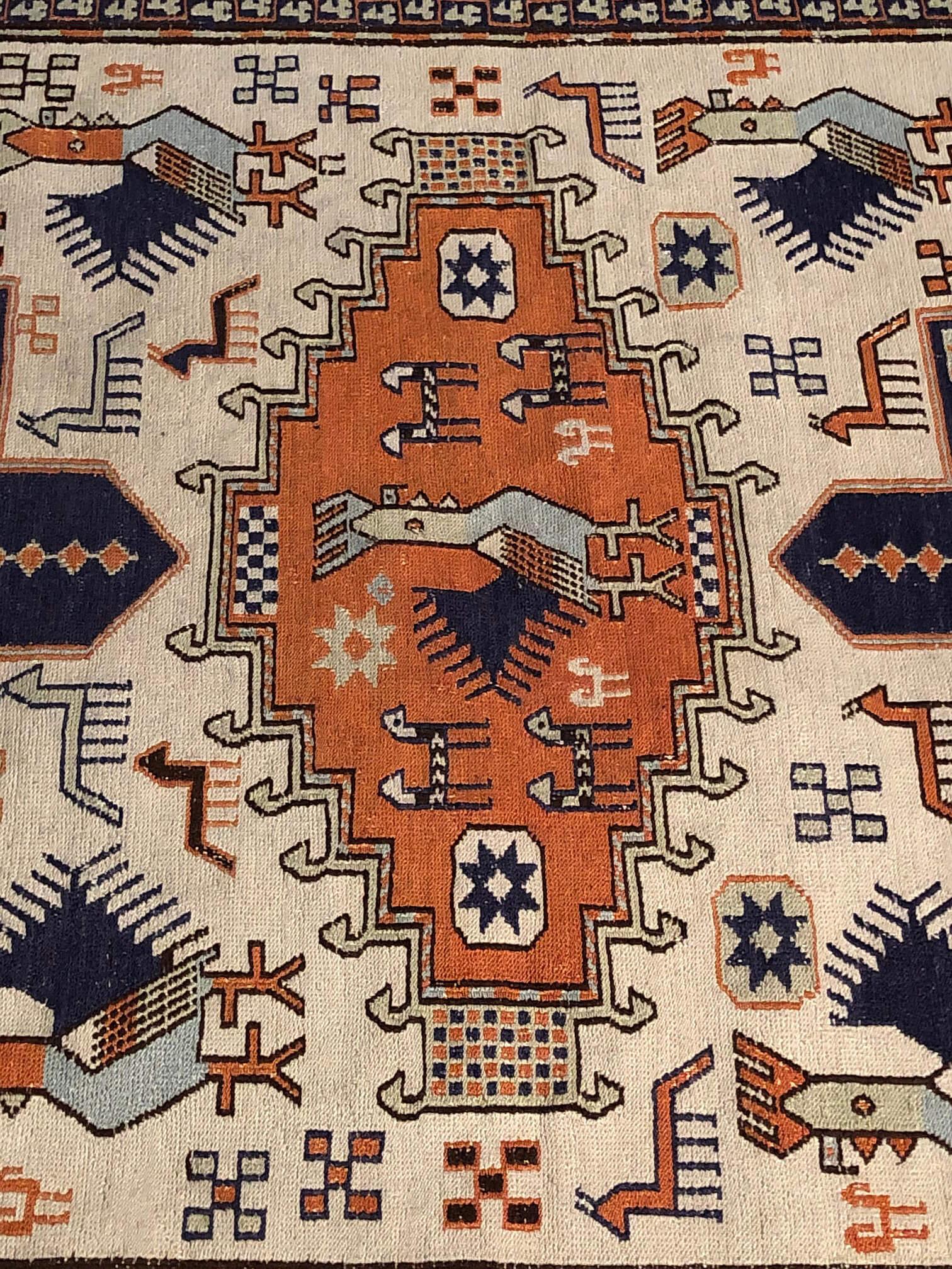20th Century Vintage Flat-Weave Persian Karajeh Tribal Rug or Carpet
