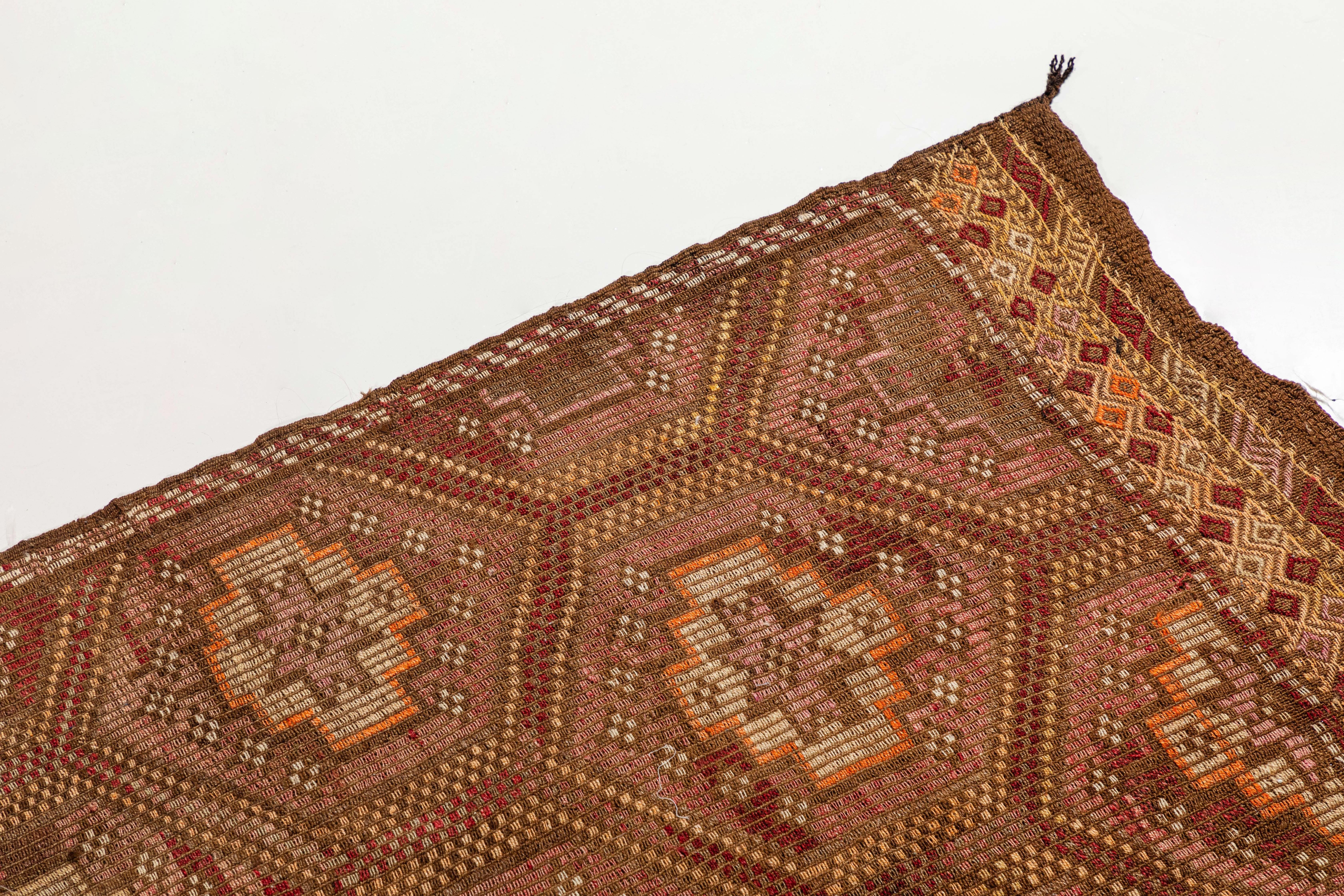 20th Century Vintage Flat-Weave Turkish Jajim from Mersin Mut